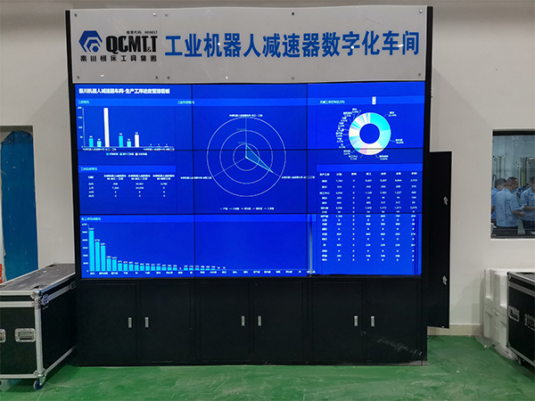 寶雞秦川機床拼接屏55寸機柜3×3新廠
